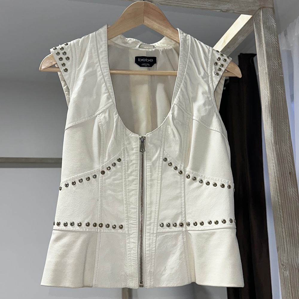 BEBE leather Jacket